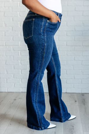 Judy Blue High Rise Side Seam Detail Flare Jeans Tall