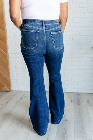 Judy Blue High Rise Side Seam Detail Flare Jeans Tall