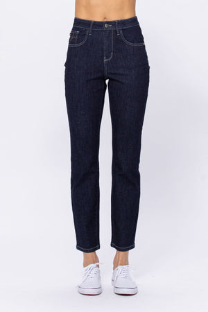 Judy Blue High Rise Dark Rinse Wash Mom Jeans