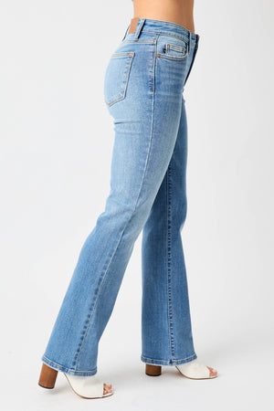 Judy Blue Mid Rise Vintage Non Distressed Bootcut Jeans