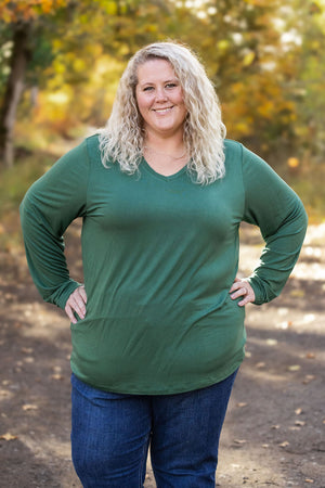 Larissa Long Sleeve - Evergreen by Michelle Mae