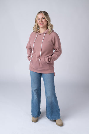 Kacey Ribbed Hoodie - Rose by Michelle Mae