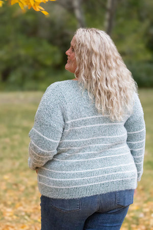 Cozy Striped Sweater - Green by Michelle Mae