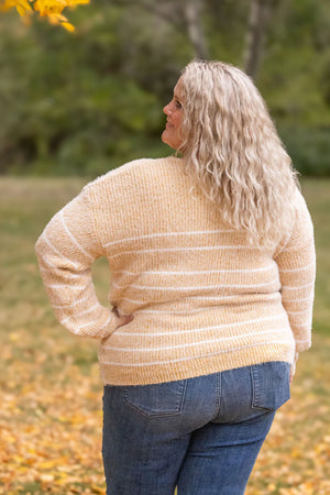 Cozy Striped Sweater - Mustard by Michelle Mae