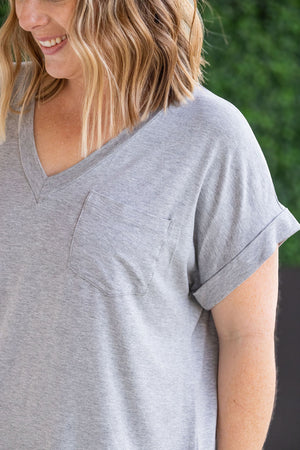 Sierra Pocket Tops - Grey by Michelle Mae