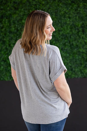 Sierra Pocket Tops - Grey by Michelle Mae