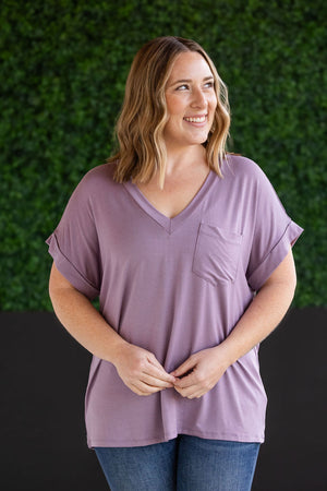 Sierra Pocket Tops - Dusty Purple by Michelle Mae