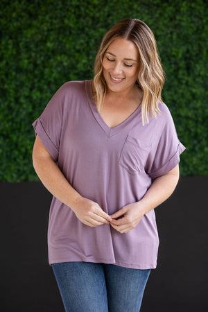 Sierra Pocket Tops - Dusty Purple by Michelle Mae