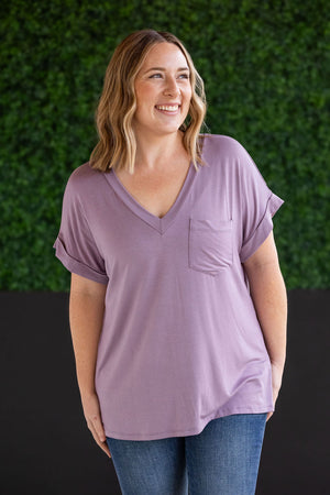 Sierra Pocket Tops - Dusty Purple by Michelle Mae