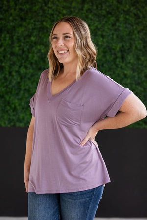 Sierra Pocket Tops - Dusty Purple by Michelle Mae