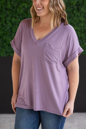 Sierra Pocket Tops - Dusty Purple by Michelle Mae