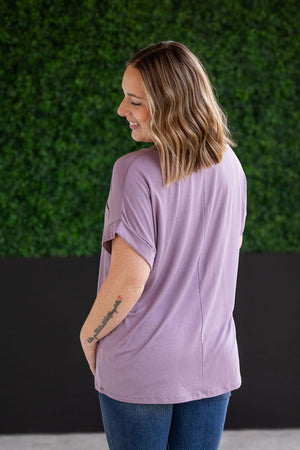 Sierra Pocket Tops - Dusty Purple by Michelle Mae