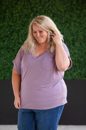 Sierra Pocket Tops - Dusty Purple by Michelle Mae