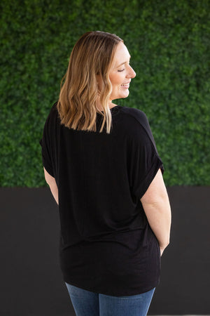 Sierra Pocket Tops - Black by Michelle Mae