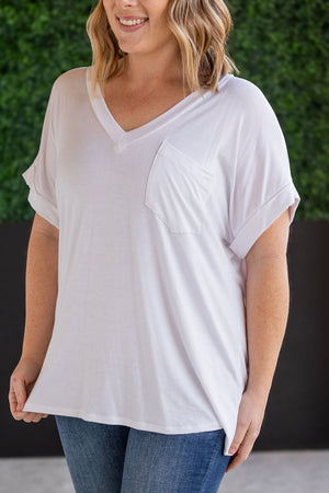 Sierra Pocket Top - White by Michelle Mae