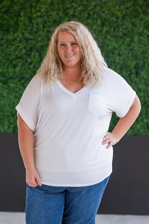 Sierra Pocket Top - White by Michelle Mae