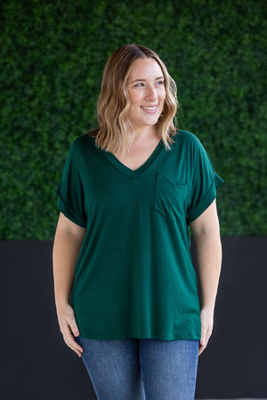 Sierra Pocket Tops - Hunter Green by Michelle Mae