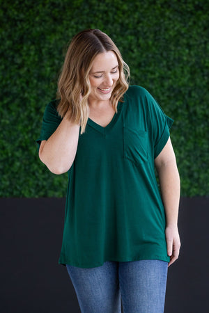 Sierra Pocket Tops - Hunter Green by Michelle Mae