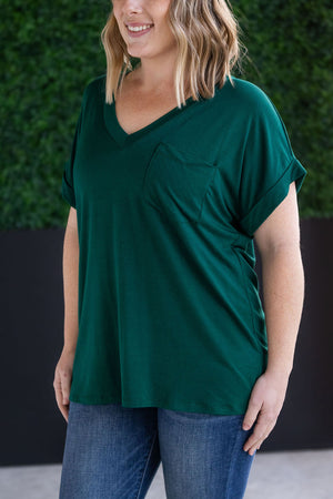 Sierra Pocket Tops - Hunter Green by Michelle Mae