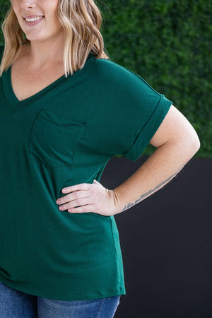 Sierra Pocket Tops - Hunter Green by Michelle Mae