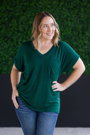 Sierra Pocket Tops - Hunter Green by Michelle Mae