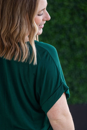 Sierra Pocket Tops - Hunter Green by Michelle Mae