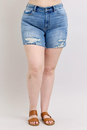 Judy Blue High Waist Distressed Cutoff Shorts