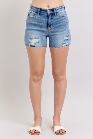 Judy Blue High Waist Distressed Cutoff Shorts