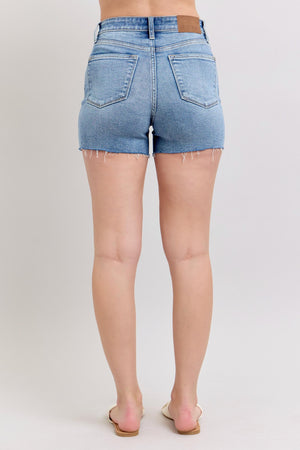 Judy Blue High Waist Distressed Cutoff Shorts