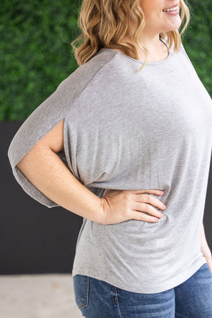 Darcy Dolman Top - Light Grey by Michelle Mae