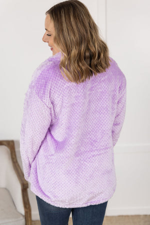 Fleece Shacket - Lavender by Michelle Mae