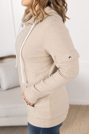 Pixie Pocket Halfzip Hoodie - Oatmeal by Michelle Mae