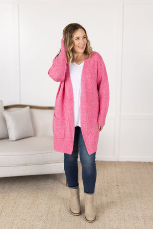 Madison Cozy Cardigan - Pink by Michelle Mae