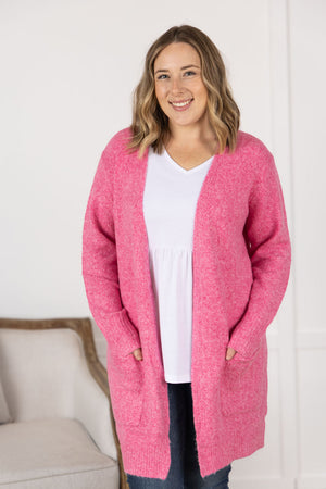 Madison Cozy Cardigan - Pink by Michelle Mae