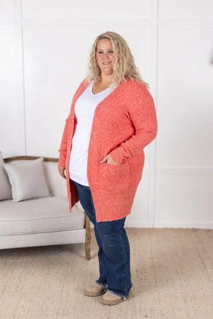 Madison Cozy Cardigan - Cherry Blush by Michelle Mae