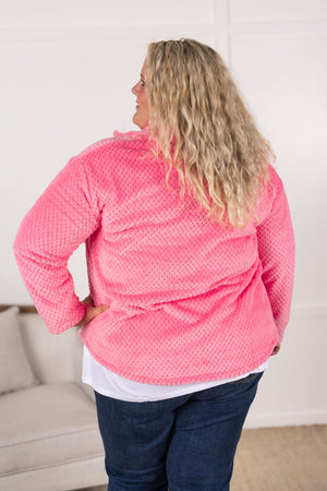 Fleece Shacket - Pink by Michelle Mae