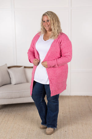 Madison Cozy Cardigan - Pink by Michelle Mae