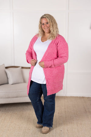 Madison Cozy Cardigan - Pink by Michelle Mae