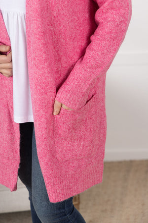 Madison Cozy Cardigan - Pink by Michelle Mae