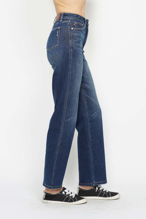 Judy Blue High Waist Tummy Control Classic Straight Leg Jeans