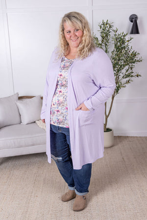 Classic Cardigan - Lavender by Michelle Mae