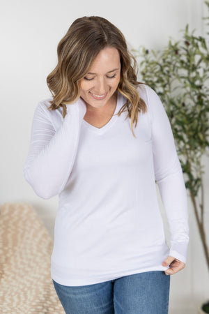 Larissa Long Sleeve - White by Michelle Mae (RESTOCK)