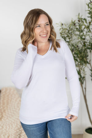 Larissa Long Sleeve - White by Michelle Mae (RESTOCK)
