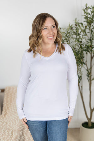 Larissa Long Sleeve - White by Michelle Mae (RESTOCK)
