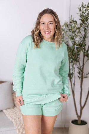 Vintage Wash Pullover - Mint by Michelle Mae