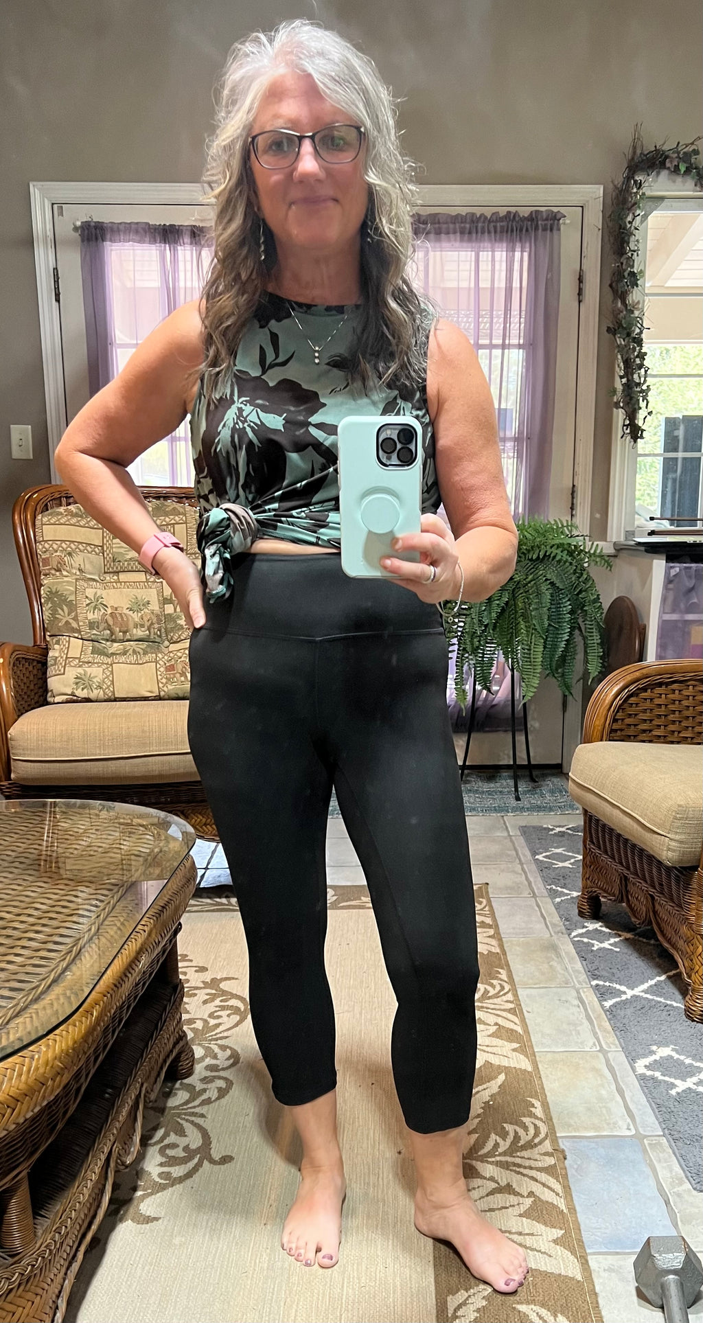 Capri Leggings in Black or Charcoal  - light athletic hold by Rae Mode