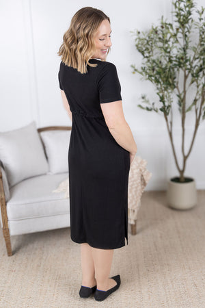 Gracelynn Midi Dress - Black by Michelle Mae
