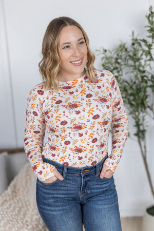 Blair Long Sleeve Top - Autumn Floral by Michelle Mae