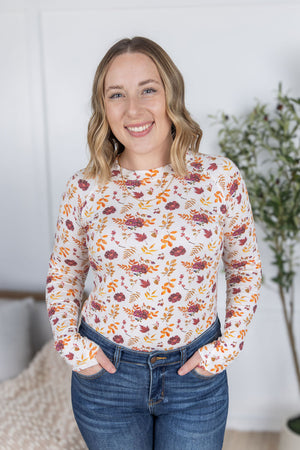 Blair Long Sleeve Top - Autumn Floral by Michelle Mae
