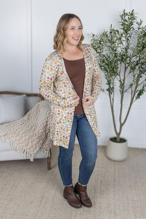 Classic Cardigan - Fall Vintage Floral by Michelle Mae